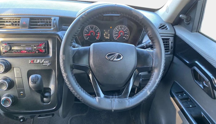 2018 Mahindra KUV 100 NXT K4+ P 6 STR, Petrol, Manual, 11,199 km, Steering Wheel Close Up