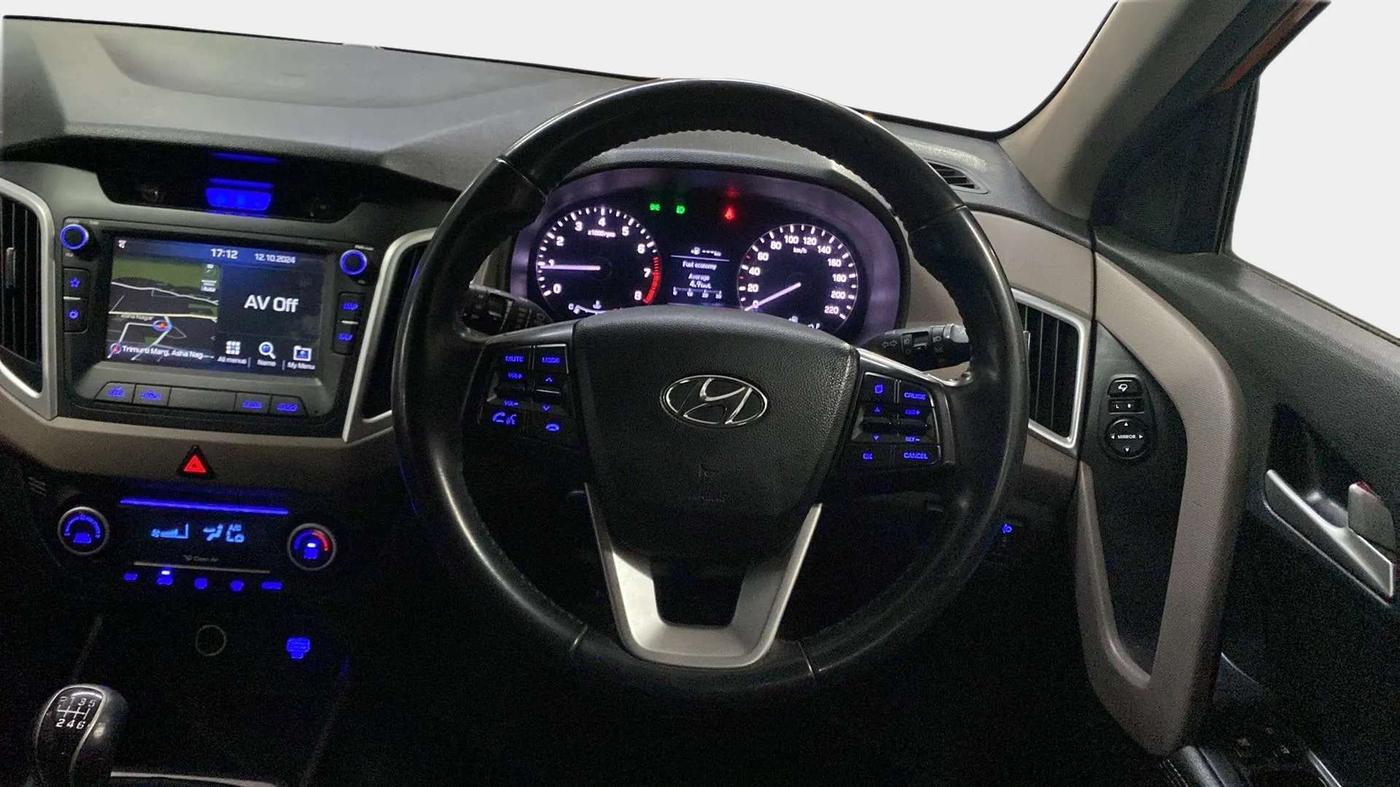 2018 Hyundai Creta SX (O) 1.6 PETROL, Petrol, Manual, 58,989 km, Steering Wheel Close Up
