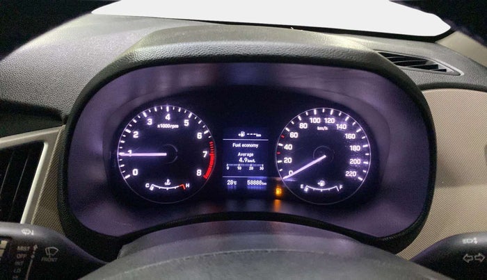 2018 Hyundai Creta SX (O) 1.6 PETROL, Petrol, Manual, 58,989 km, Odometer Image