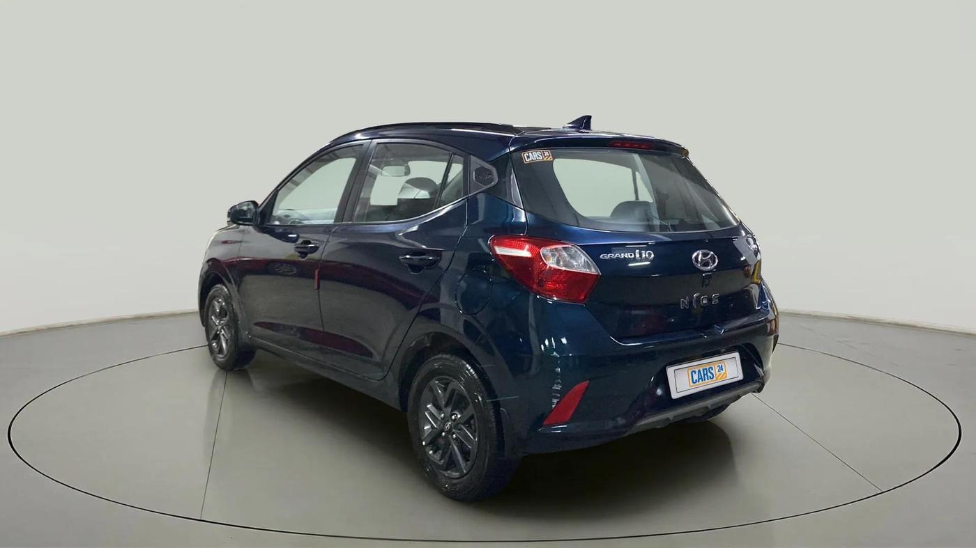 2019 Hyundai GRAND I10 NIOS SPORTZ AMT 1.2 KAPPA VTVT, Petrol, Automatic, 25,674 km, Left Back Diagonal