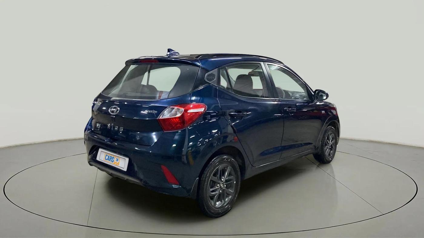 2019 Hyundai GRAND I10 NIOS SPORTZ AMT 1.2 KAPPA VTVT, Petrol, Automatic, 25,674 km, Right Back Diagonal