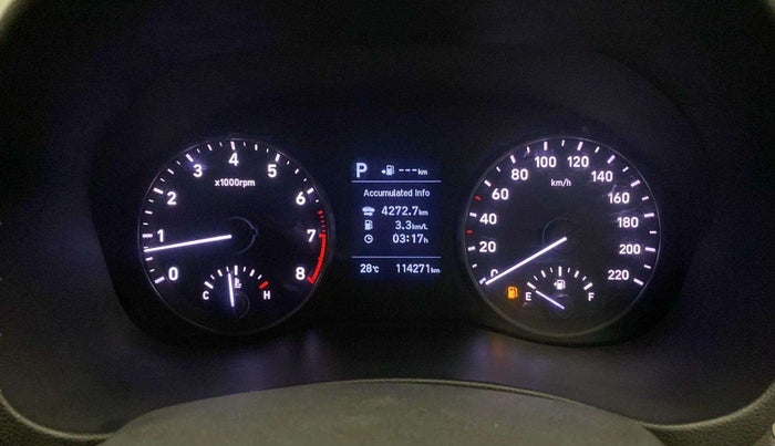 2018 Hyundai Verna 1.6 VTVT SX (O) AT, Petrol, Automatic, 1,14,954 km, Odometer Image