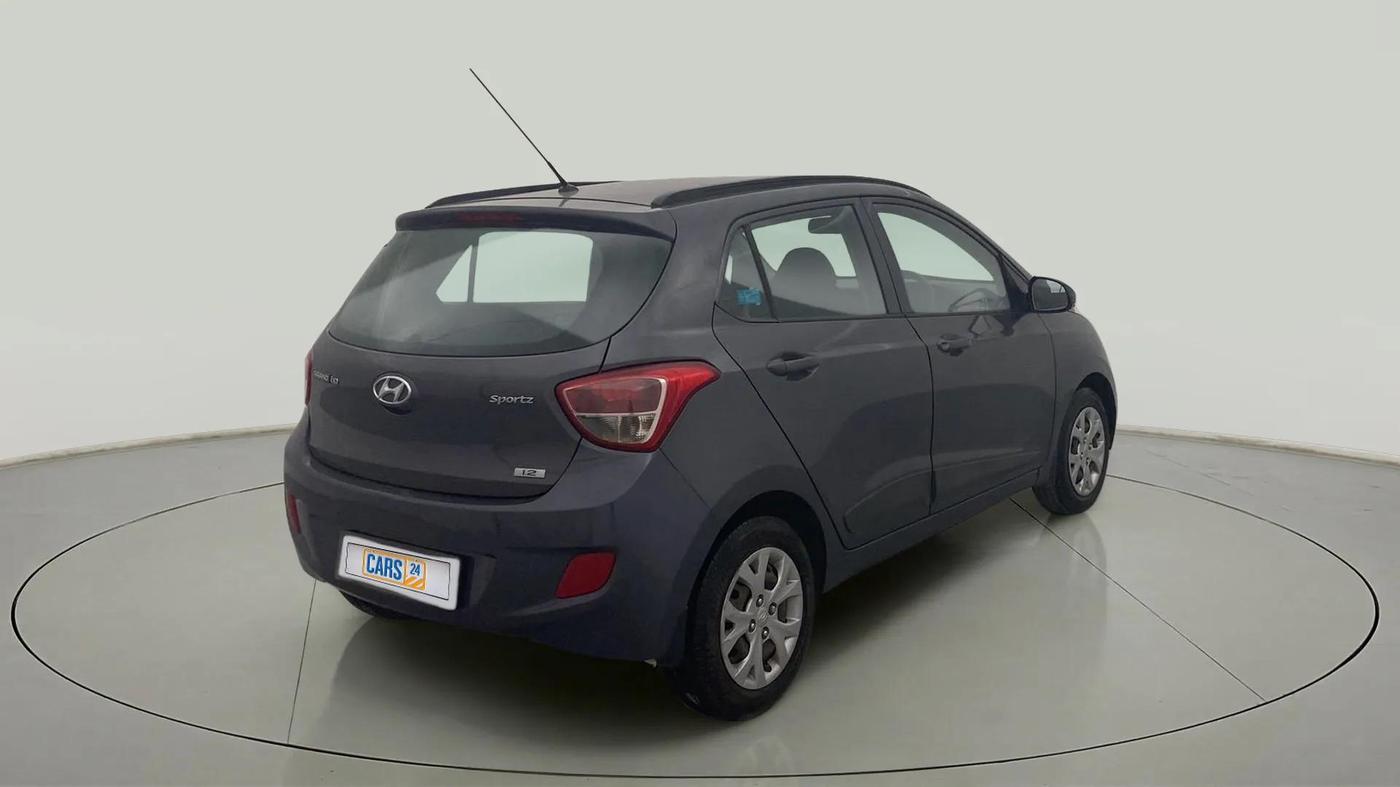 2015 Hyundai Grand i10 SPORTZ 1.2 KAPPA VTVT, Petrol, Manual, 72,686 km, Right Back Diagonal