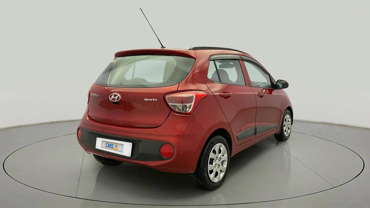 2018 Hyundai Grand i10 SPORTZ 1.2 KAPPA VTVT, Petrol, Manual, 72,388 km, Right Back Diagonal