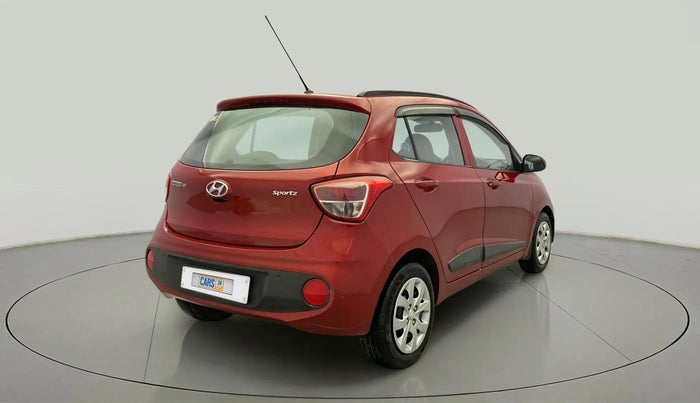 2018 Hyundai Grand i10 SPORTZ 1.2 KAPPA VTVT, Petrol, Manual, 72,388 km, Right Back Diagonal