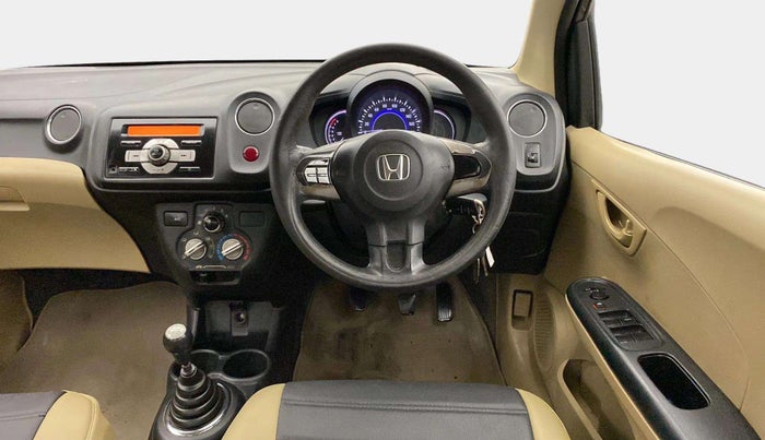 2015 Honda Amaze 1.2L I-VTEC S, Petrol, Manual, 1,16,519 km, Steering Wheel Close Up