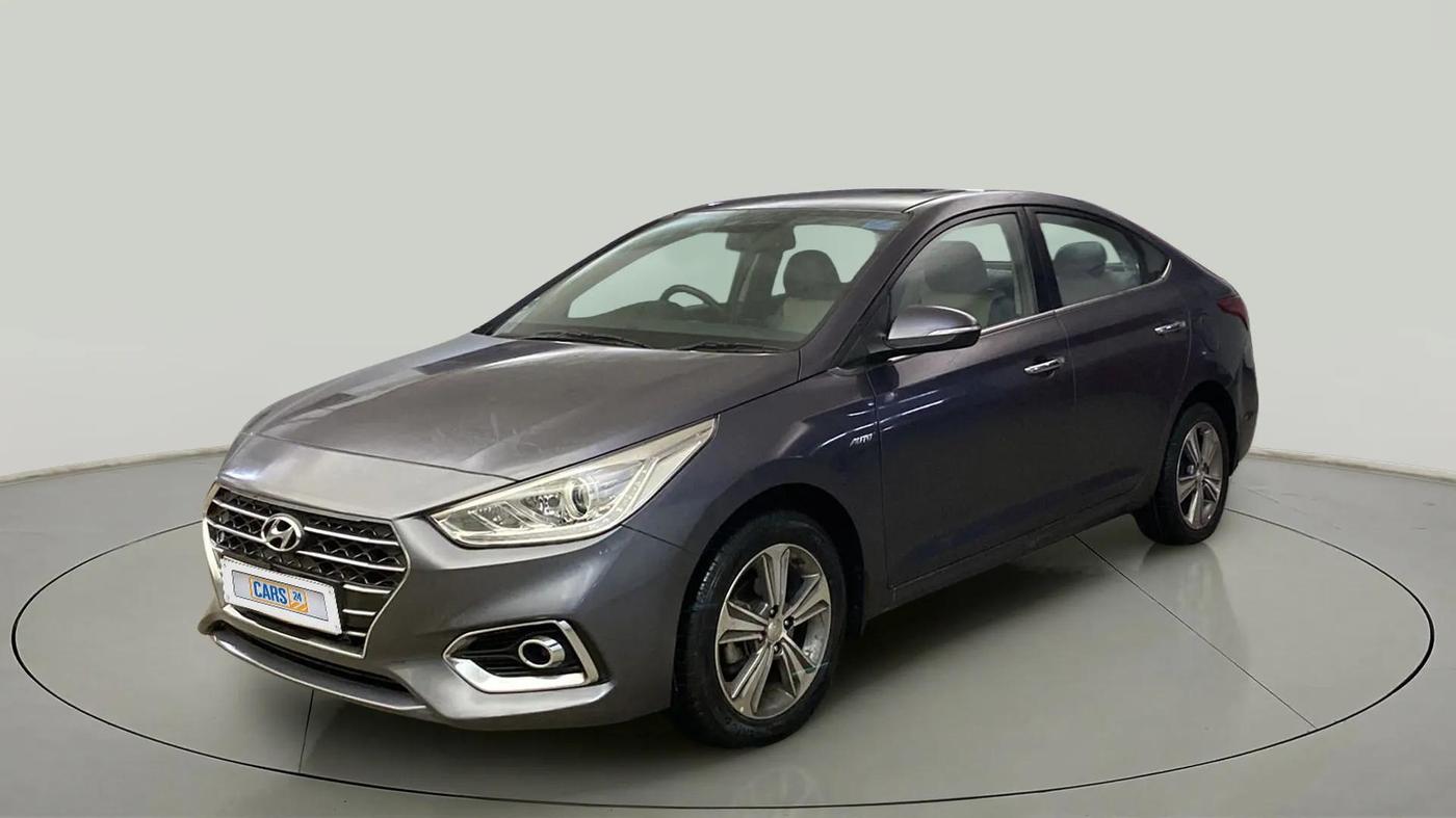2018 Hyundai Verna 1.6 VTVT SX (O) AT, Petrol, Automatic, 49,558 km, Left Front Diagonal