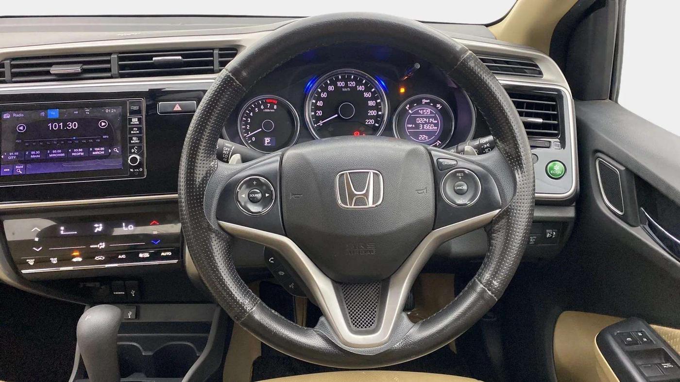 2018 Honda City 1.5L I-VTE V CVT, Petrol, Automatic, 22,580 km, Steering Wheel Close Up