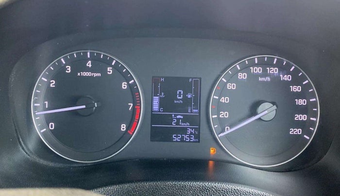 2019 Hyundai Creta SX 1.6 PETROL, Petrol, Manual, 52,750 km, Odometer Image