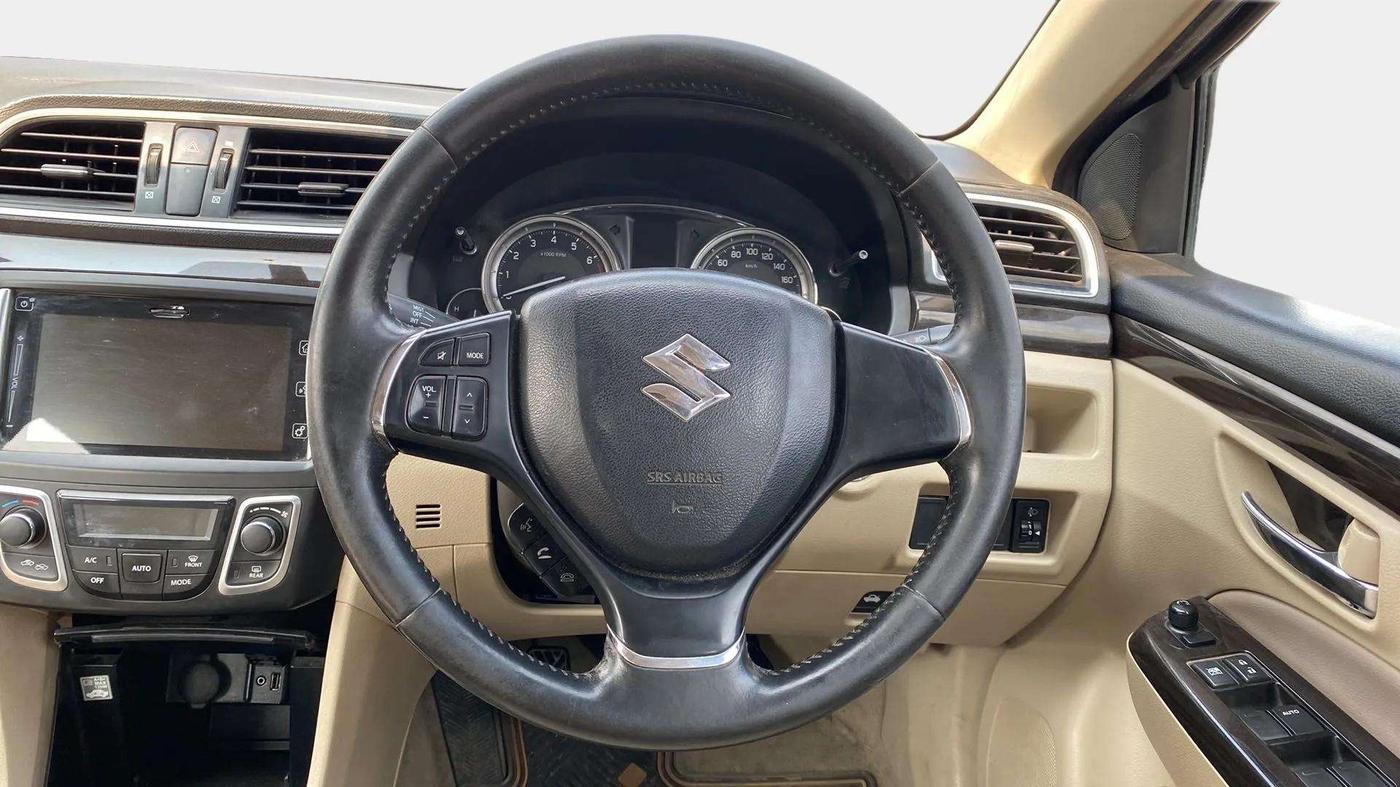2018 Maruti Ciaz ALPHA 1.4 PETROL, Petrol, Manual, 65,612 km, Steering Wheel Close Up
