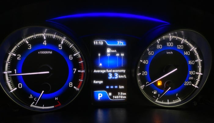 2016 Maruti Baleno ZETA CVT PETROL 1.2, Petrol, Automatic, 74,302 km, Odometer Image