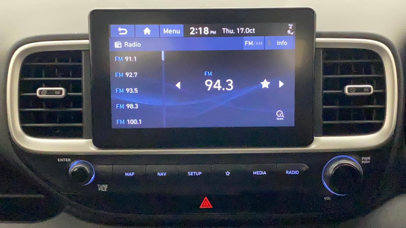 2021 Hyundai VENUE SX PLUS 1.0 TURBO DCT, Petrol, Automatic, 61,505 km, Infotainment System
