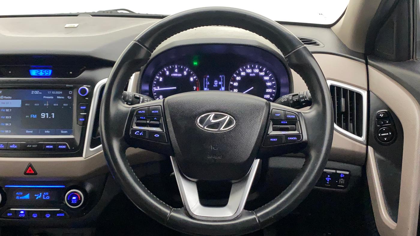2019 Hyundai Creta SX 1.6 PETROL, Petrol, Manual, 58,812 km, Steering Wheel Close Up
