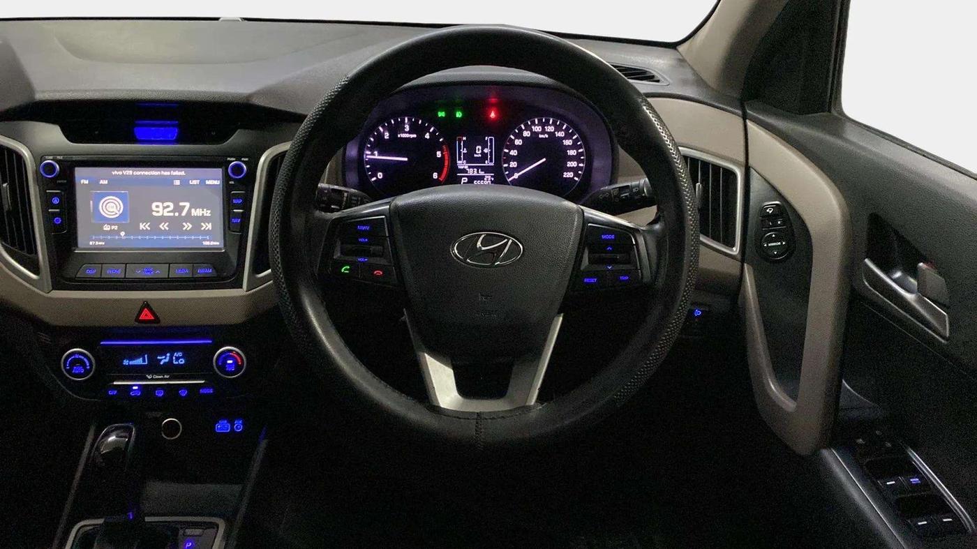 2017 Hyundai Creta SX PLUS AT 1.6 DIESEL, Diesel, Automatic, 56,263 km, Steering Wheel Close Up