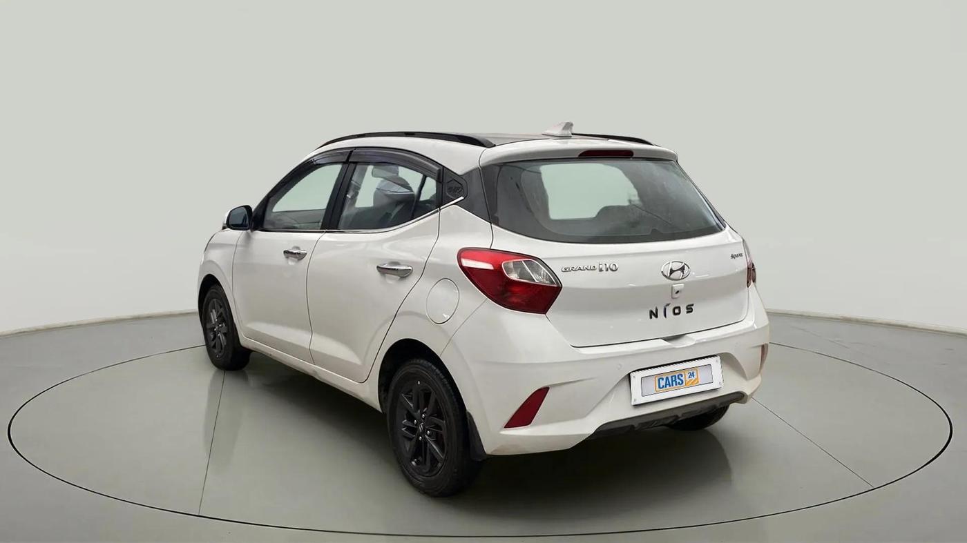 2019 Hyundai GRAND I10 NIOS SPORTZ AMT 1.2 KAPPA VTVT, Petrol, Automatic, 59,551 km, Left Back Diagonal