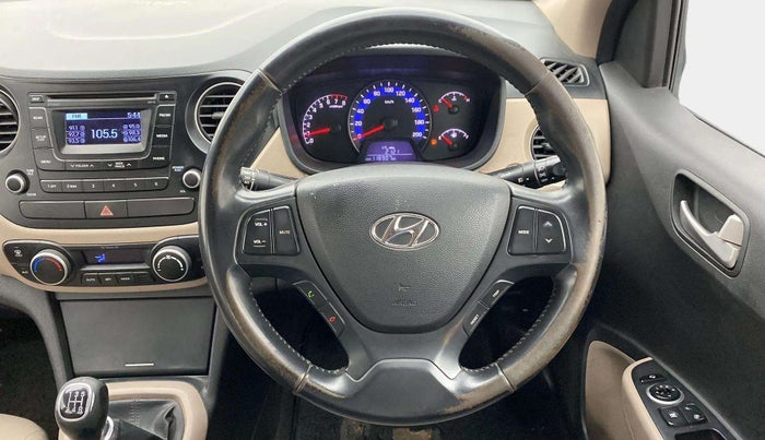 2015 Hyundai Xcent SX 1.2 (O), Petrol, Manual, 1,16,884 km, Steering Wheel Close Up