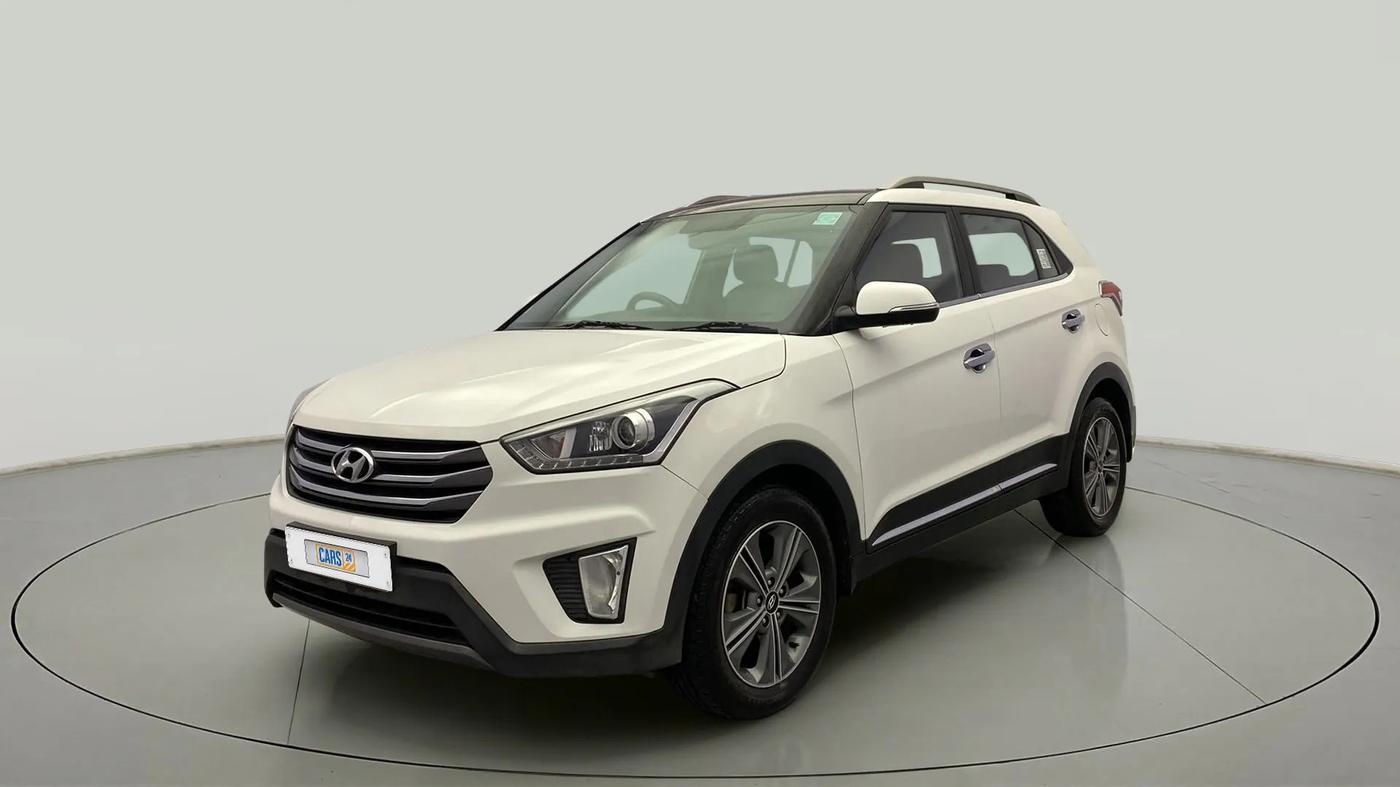 2018 Hyundai Creta SX PLUS AT 1.6 PETROL, Petrol, Automatic, 95,605 km, Left Front Diagonal