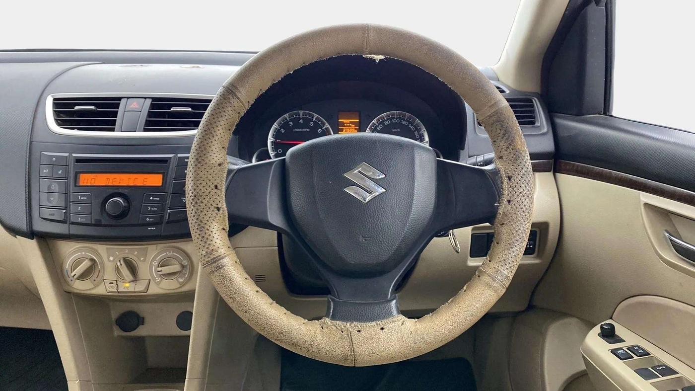 2013 Maruti Swift Dzire VXI, Petrol, Manual, 37,884 km, Steering Wheel Close Up