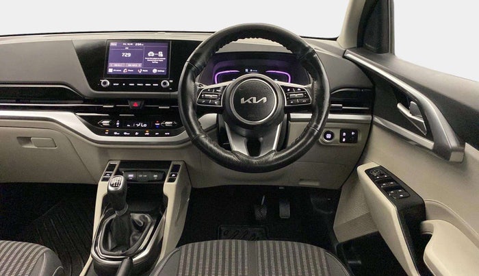 2023 KIA CARENS PRESTIGE PLUS 1.4 PETROL 7 STR, Petrol, Manual, 6,090 km, Steering Wheel Close Up
