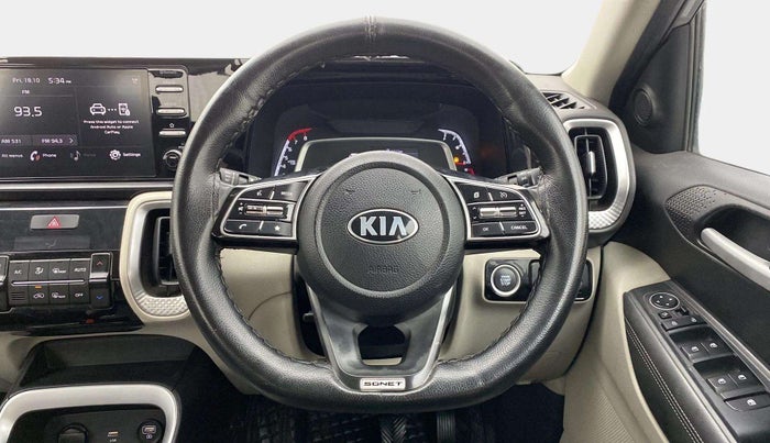 2020 KIA SONET HTX 1.0 IMT, Petrol, Manual, 38,193 km, Steering Wheel Close Up