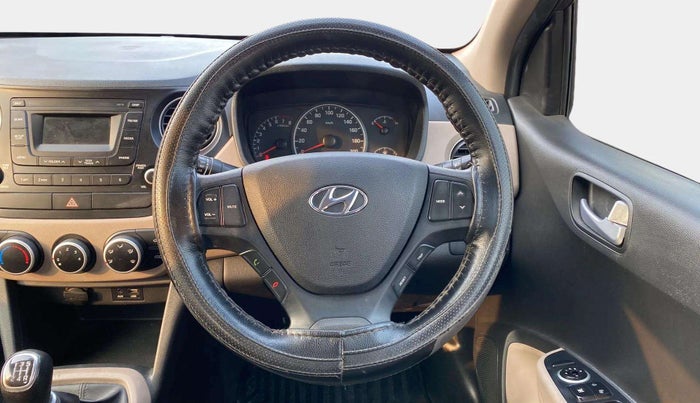 2016 Hyundai Grand i10 SPORTZ 1.2 KAPPA VTVT, Petrol, Manual, 35,273 km, Steering Wheel Close Up