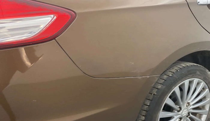 2015 Maruti Ciaz ZXI+, Petrol, Manual, 55,008 km, Right quarter panel - Minor scratches