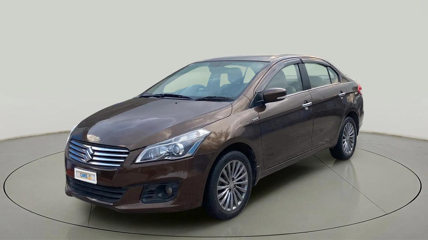 2015 Maruti Ciaz ZXI+, Petrol, Manual, 55,008 km, Left Front Diagonal