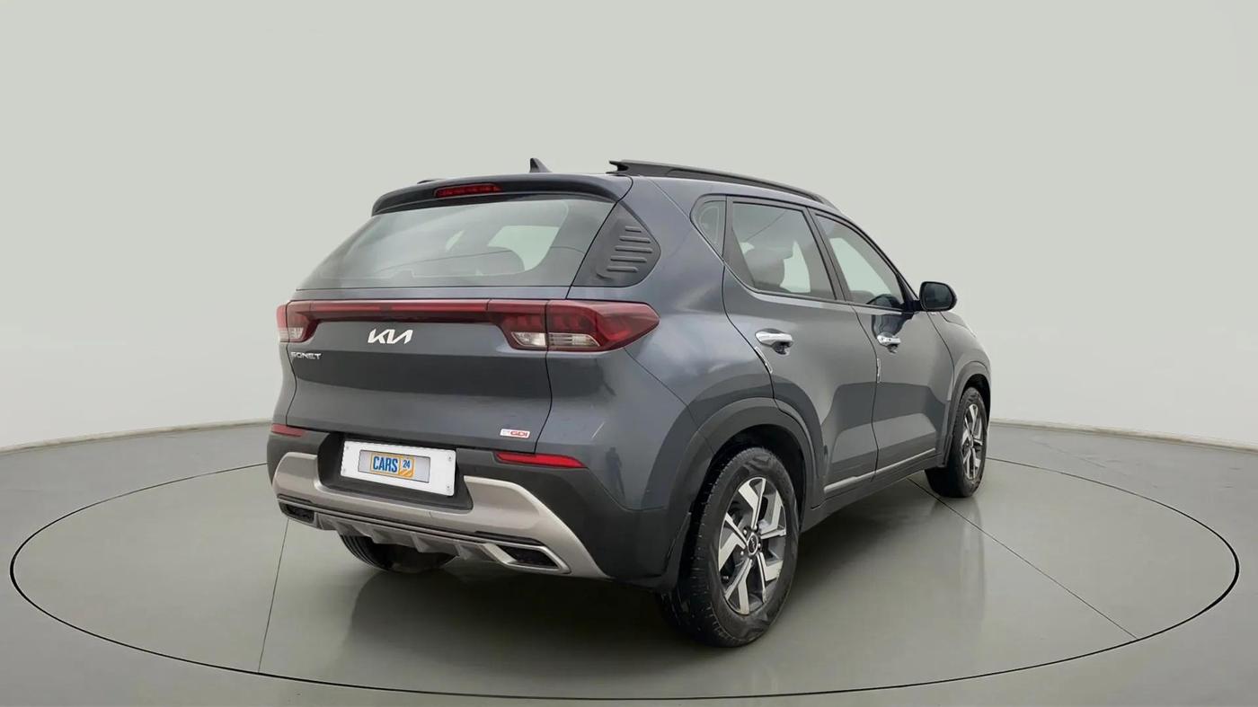 2021 KIA SONET HTX 1.0 IMT, Petrol, Manual, 43,627 km, Right Back Diagonal