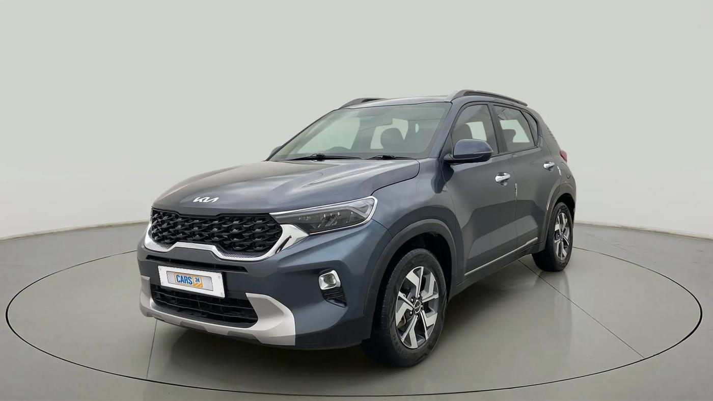 2021 KIA SONET HTX 1.0 IMT, Petrol, Manual, 43,627 km, Left Front Diagonal