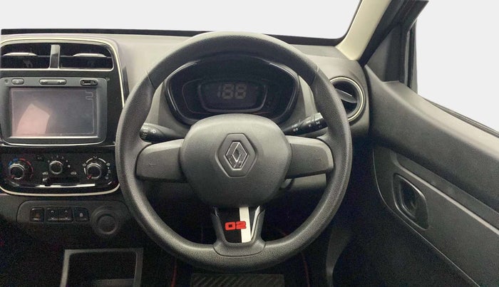2017 Renault Kwid 1.0 RXT 02 Anniversary Edition, Petrol, Manual, 22,607 km, Steering Wheel Close Up