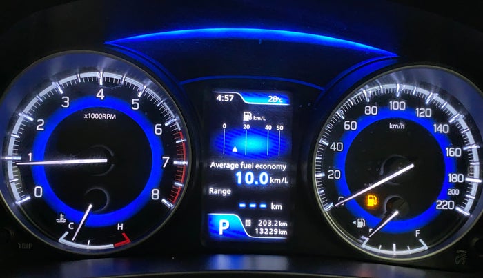 2019 Toyota Glanza V CVT, Petrol, Automatic, 13,668 km, Odometer Image