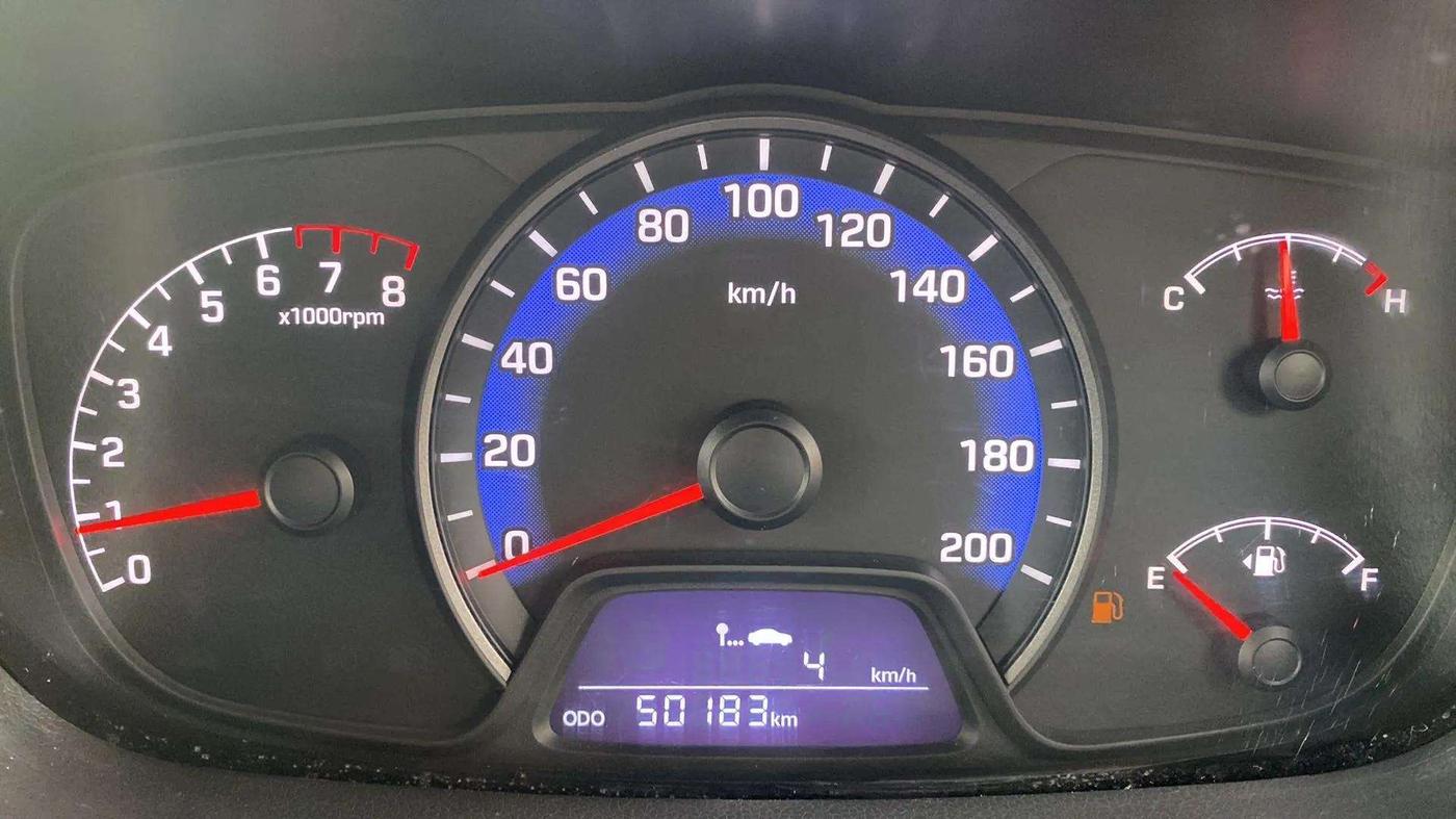 2014 Hyundai Xcent S (O) 1.2, Petrol, Manual, 50,185 km, Odometer Image