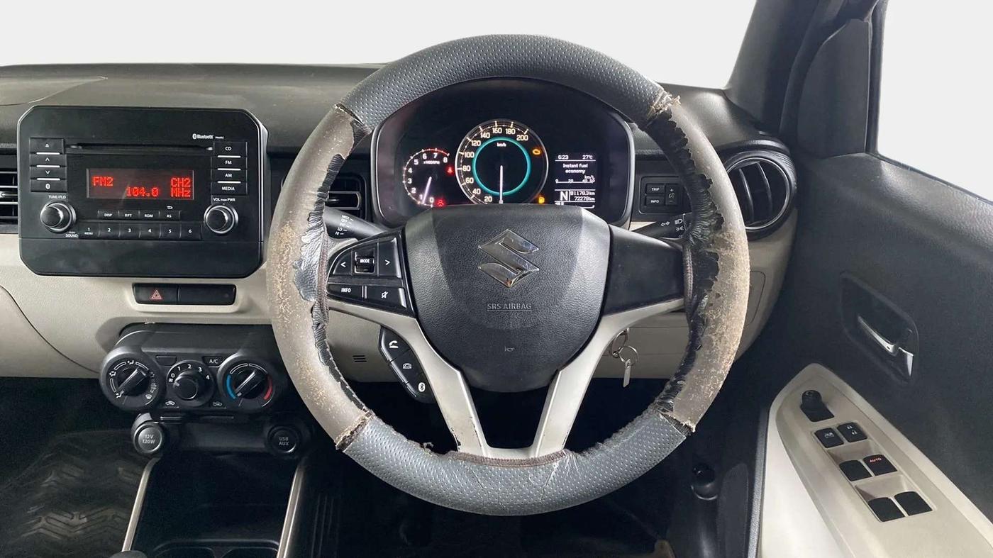 2017 Maruti IGNIS DELTA 1.2 AMT, Petrol, Automatic, 72,452 km, Steering Wheel Close Up