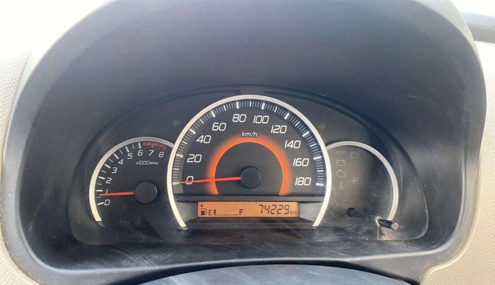 2015 Maruti Wagon R 1.0 VXI, Petrol, Manual, 74,455 km, Odometer Image