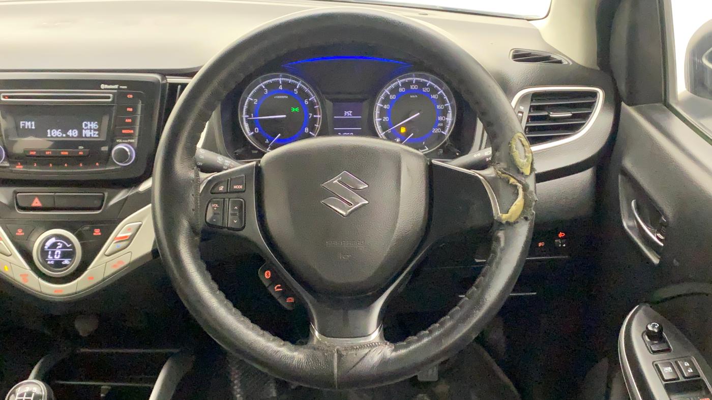 2017 Maruti Baleno DELTA PETROL 1.2, Petrol, Manual, 71,343 km, Steering Wheel Close Up