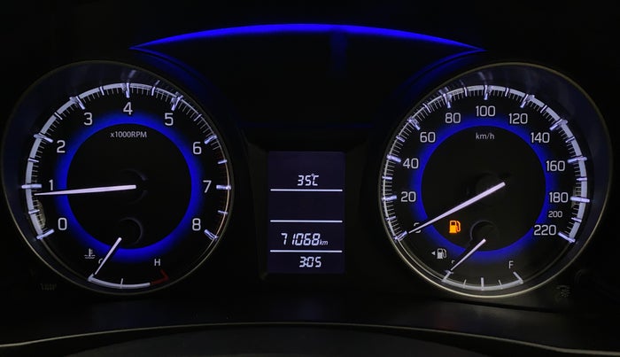 2017 Maruti Baleno DELTA PETROL 1.2, Petrol, Manual, 71,343 km, Odometer Image