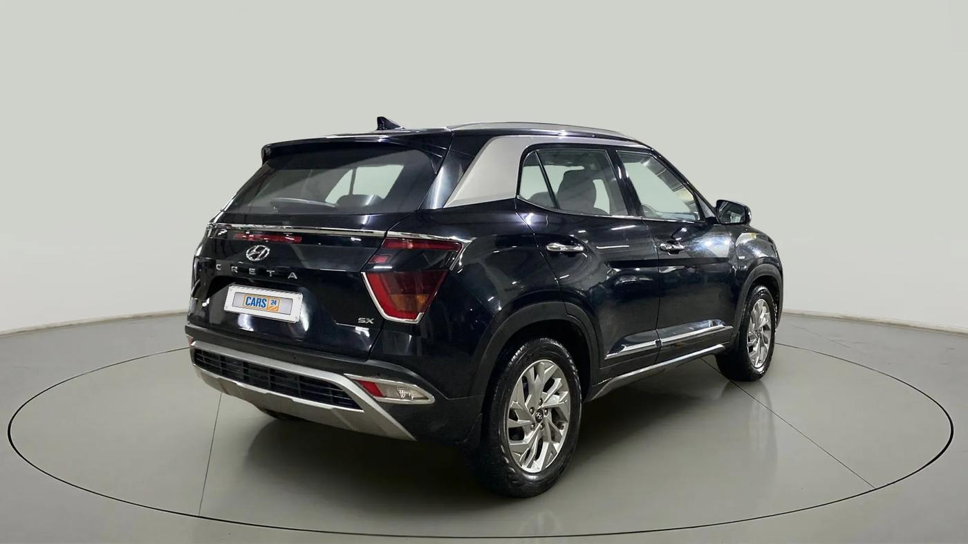 2021 Hyundai Creta SX IVT 1.5 PETROL, Petrol, Automatic, 31,799 km, Right Back Diagonal