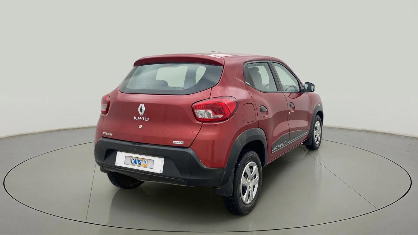 2019 Renault Kwid RXT 1.0 AMT (O), Petrol, Automatic, 17,670 km, Right Back Diagonal
