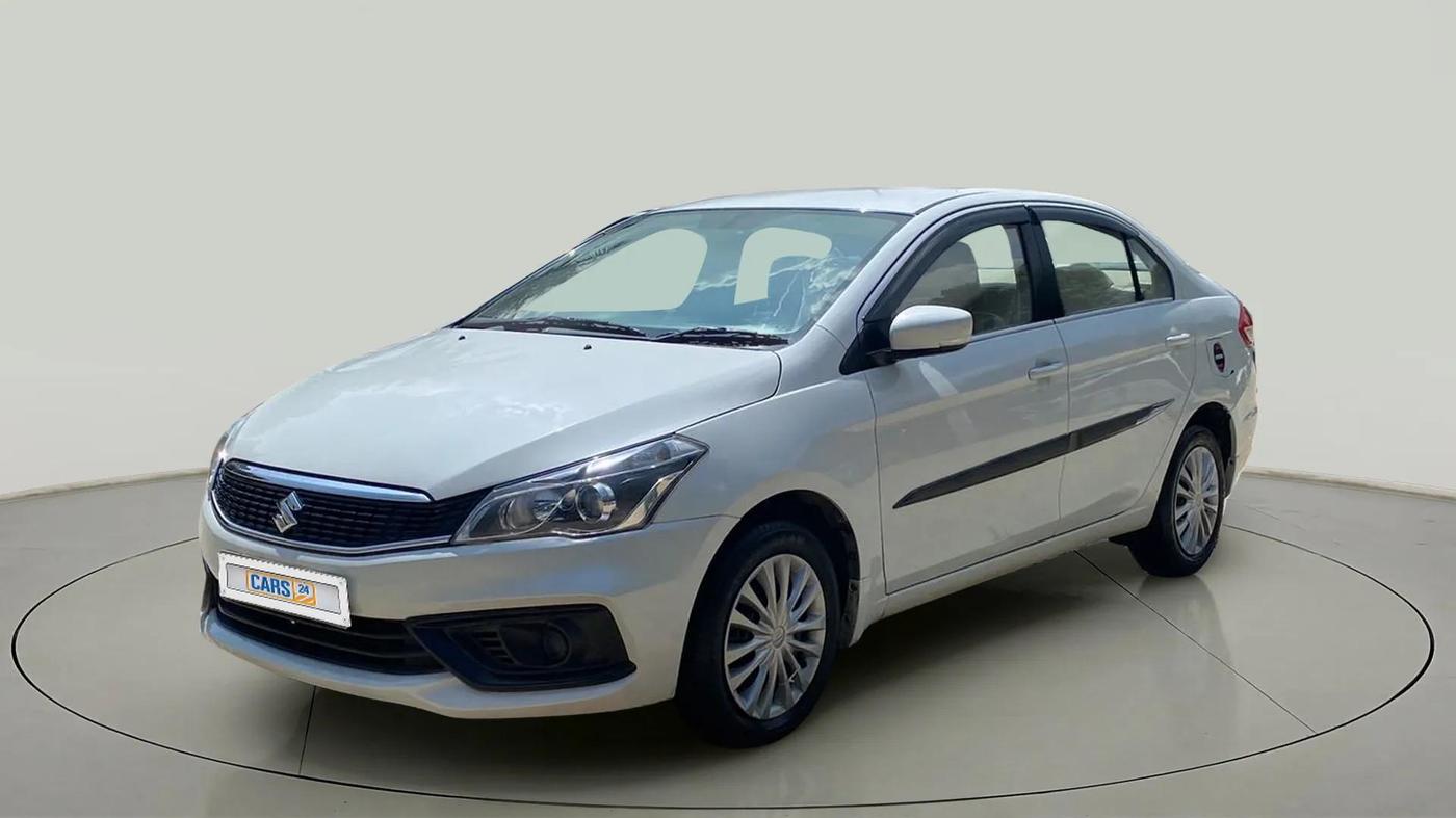 2021 Maruti Ciaz SIGMA 1.5 SHVS MT  PETROL, CNG, Manual, 27,104 km, Left Front Diagonal