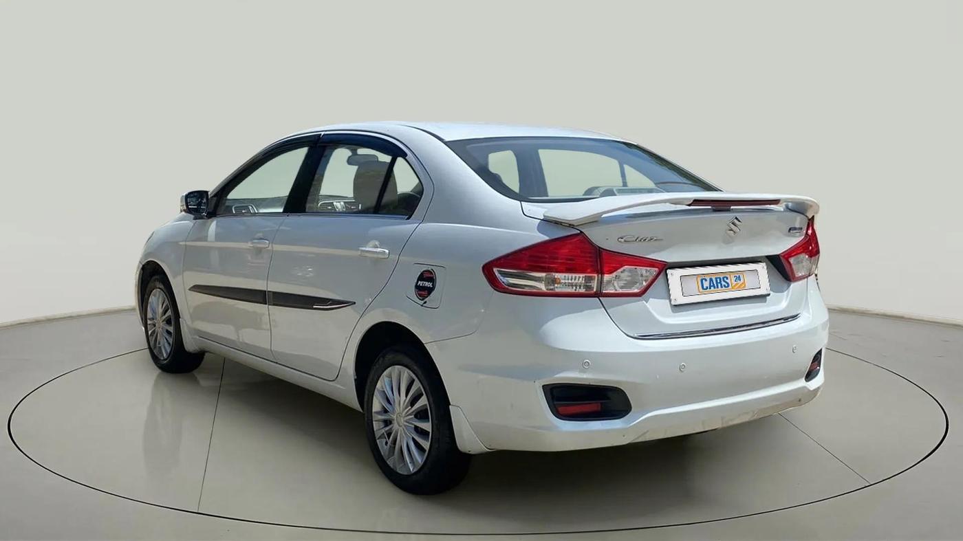2021 Maruti Ciaz SIGMA 1.5 SHVS MT  PETROL, CNG, Manual, 27,104 km, Left Back Diagonal