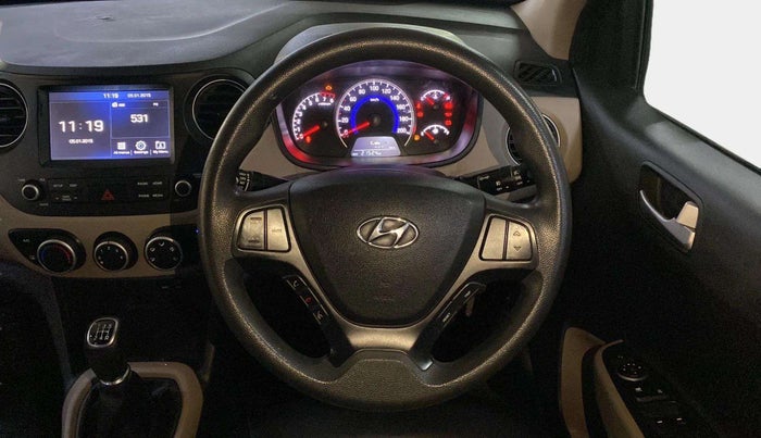 2018 Hyundai Grand i10 SPORTZ 1.2 KAPPA VTVT, Petrol, Manual, 21,375 km, Steering Wheel Close Up