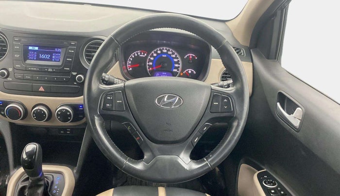 2016 Hyundai Grand i10 ASTA (O) AT 1.2 KAPPA VTVT, Petrol, Automatic, 50,596 km, Steering Wheel Close Up