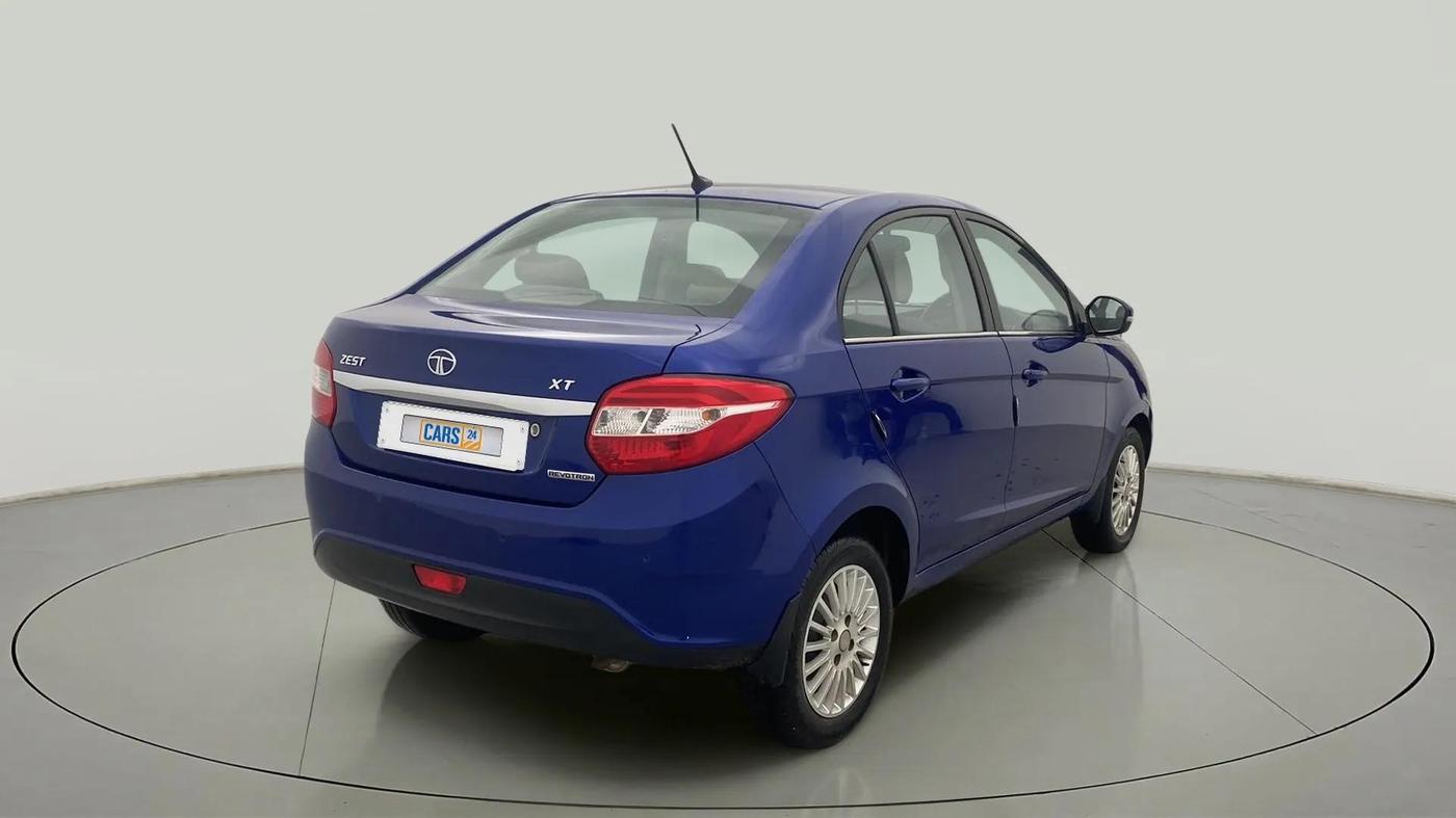 2015 Tata Zest XT PETROL, Petrol, Manual, 64,762 km, Right Back Diagonal