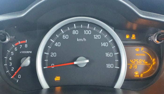 2018 Maruti Celerio VXI CNG OPT, CNG, Manual, 42,638 km, Odometer Image
