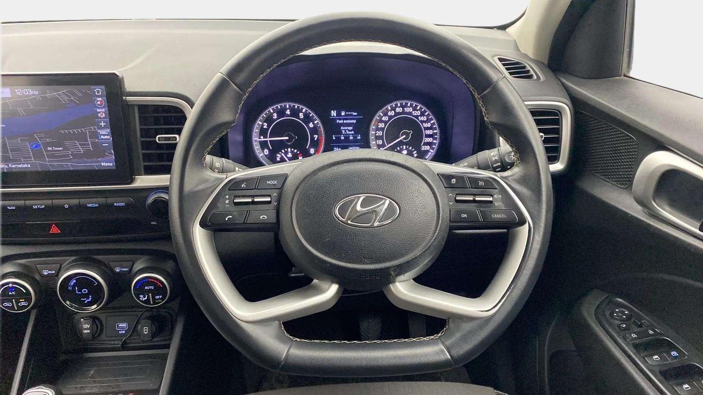 2021 Hyundai VENUE SX 1.0 (O) TURBO IMT, Petrol, Manual, 35,984 km, Steering Wheel Close Up