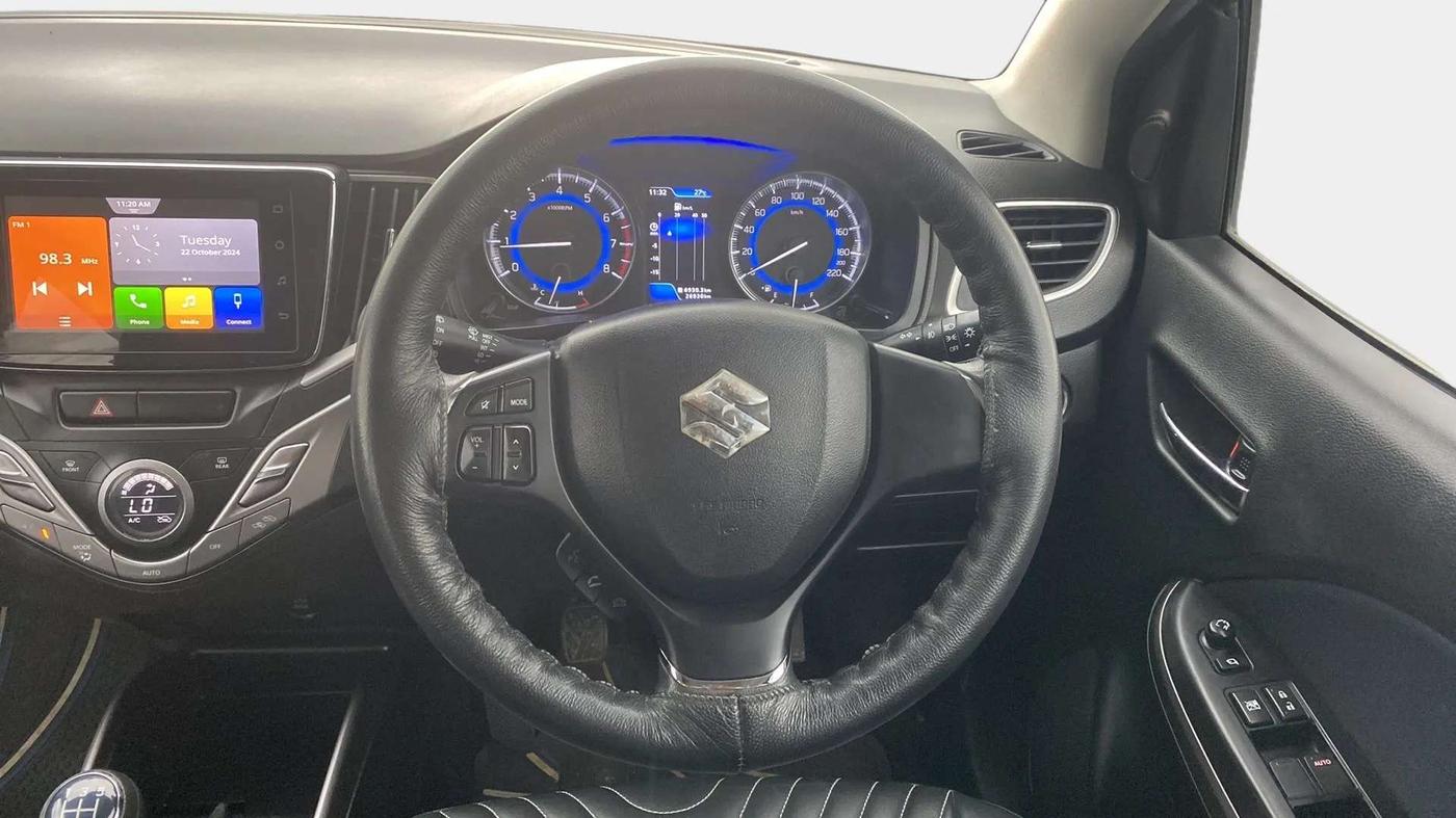 2021 Maruti Baleno ZETA PETROL 1.2, Petrol, Manual, 27,048 km, Steering Wheel Close Up
