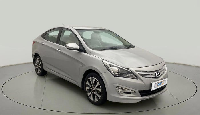 2015 Hyundai Verna FLUIDIC 4S 1.6 VTVT S(O), Petrol, Manual, 74,740 km, Right Front Diagonal