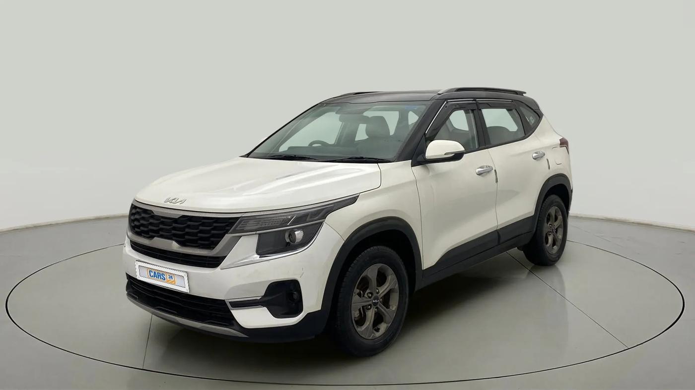 2022 KIA SELTOS HTK PLUS 1.5 IMT, Petrol, Manual, 9,561 km, Left Front Diagonal