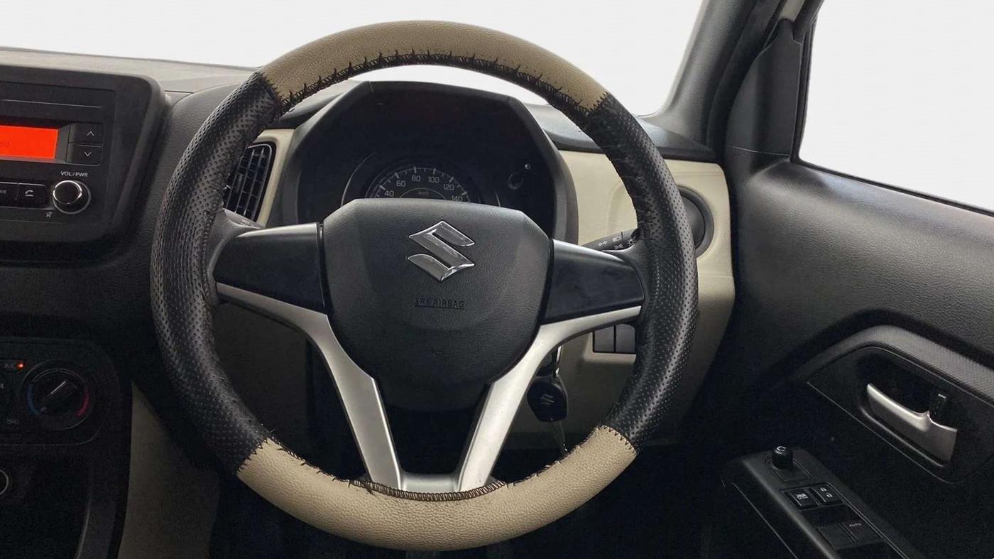 2020 Maruti New Wagon-R VXI 1.0, Petrol, Manual, 8,519 km, Steering Wheel Close Up