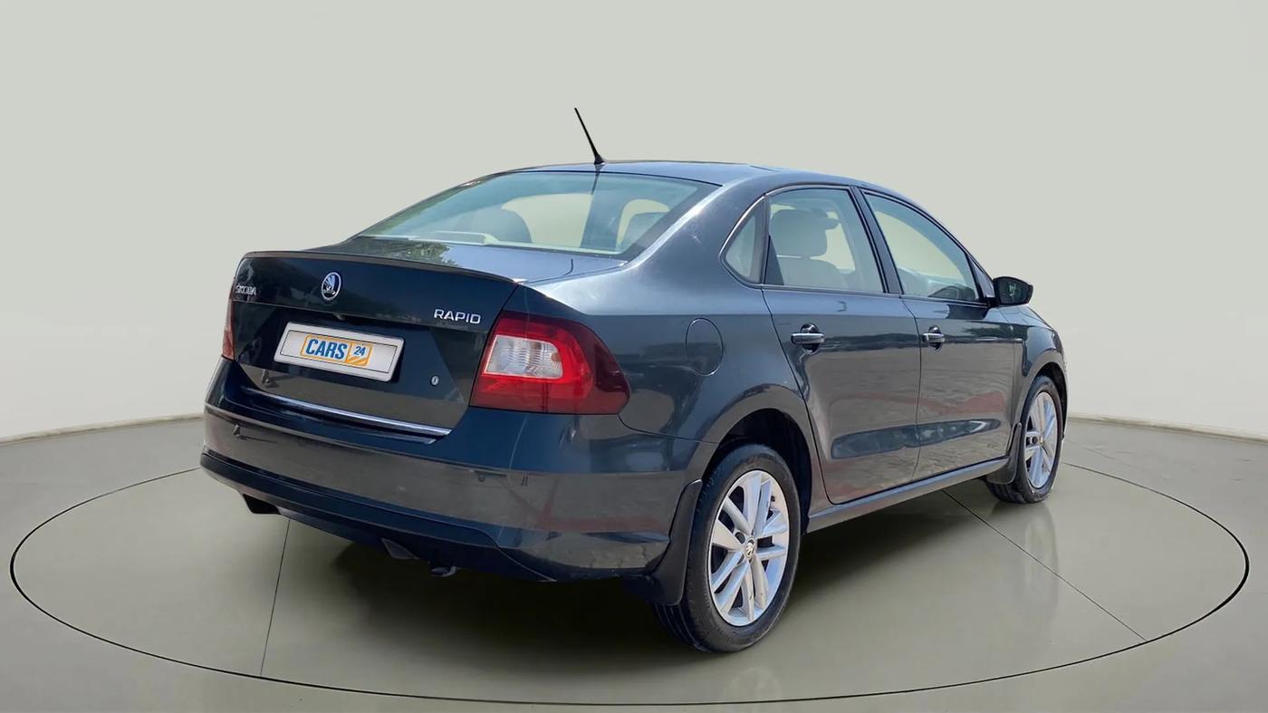 2018 Skoda Rapid STYLE 1.5 TDI AT, Diesel, Automatic, 56,887 km, Right Back Diagonal